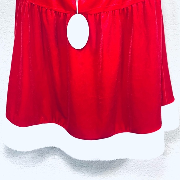 NWT Women's Sexy Santa Babydoll Lace Halter Top/Dress Lingerie set in Red. SizeM - Picture 7 of 11